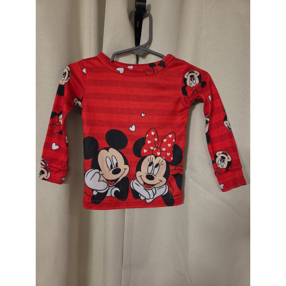 Disney Mickey Mouse Clubhouse Red Striped Pajama Set 2pc 18M MK1254DLLWM